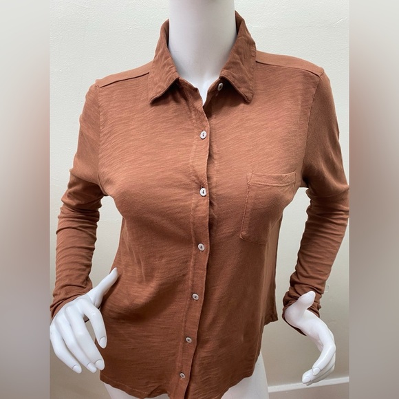 Elliott Lauren Button Front Long Sleeve Blouse - Picture 1 of 1